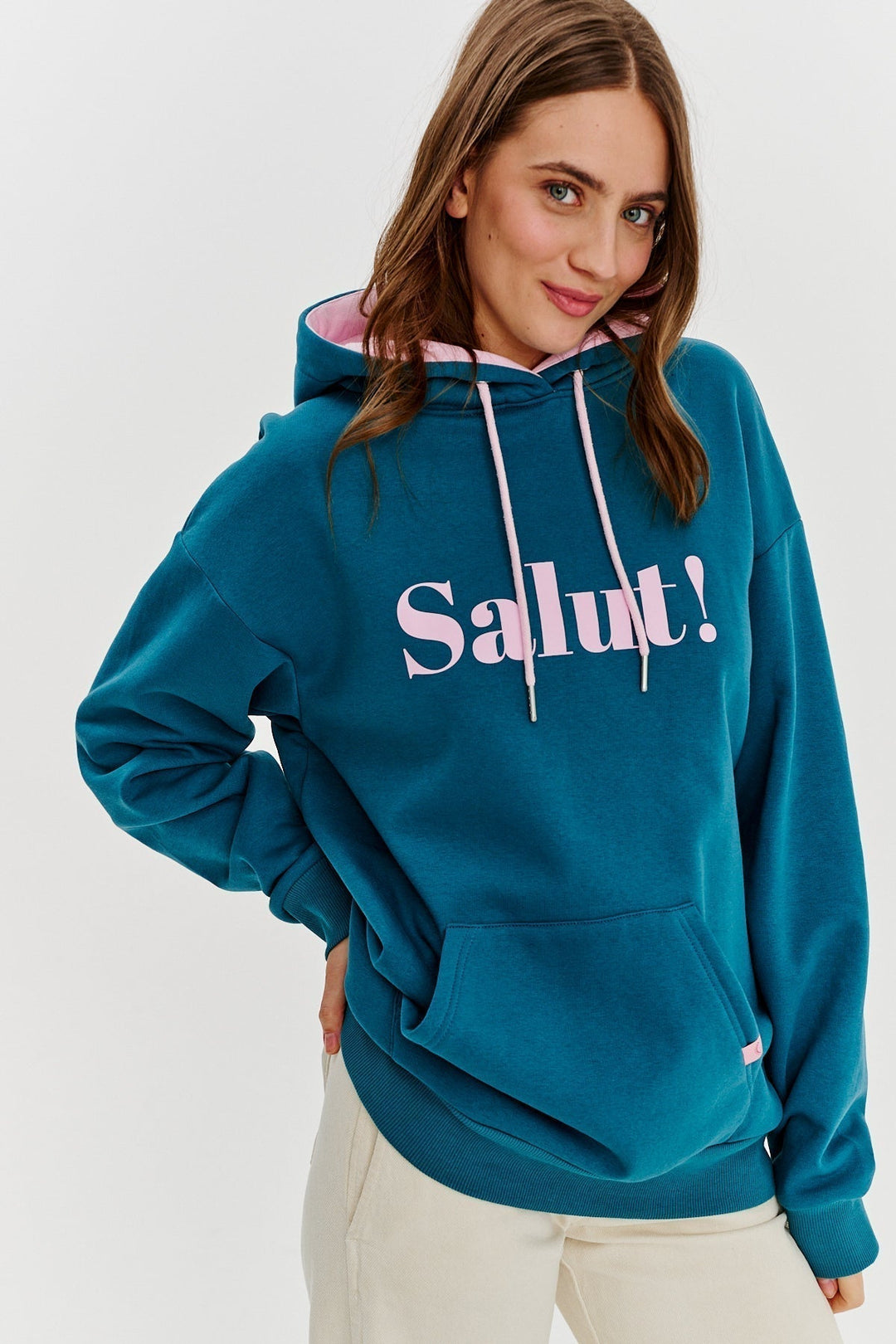 Core Line “Salut!” Hoodie | Oversized Fit | Contrast Print