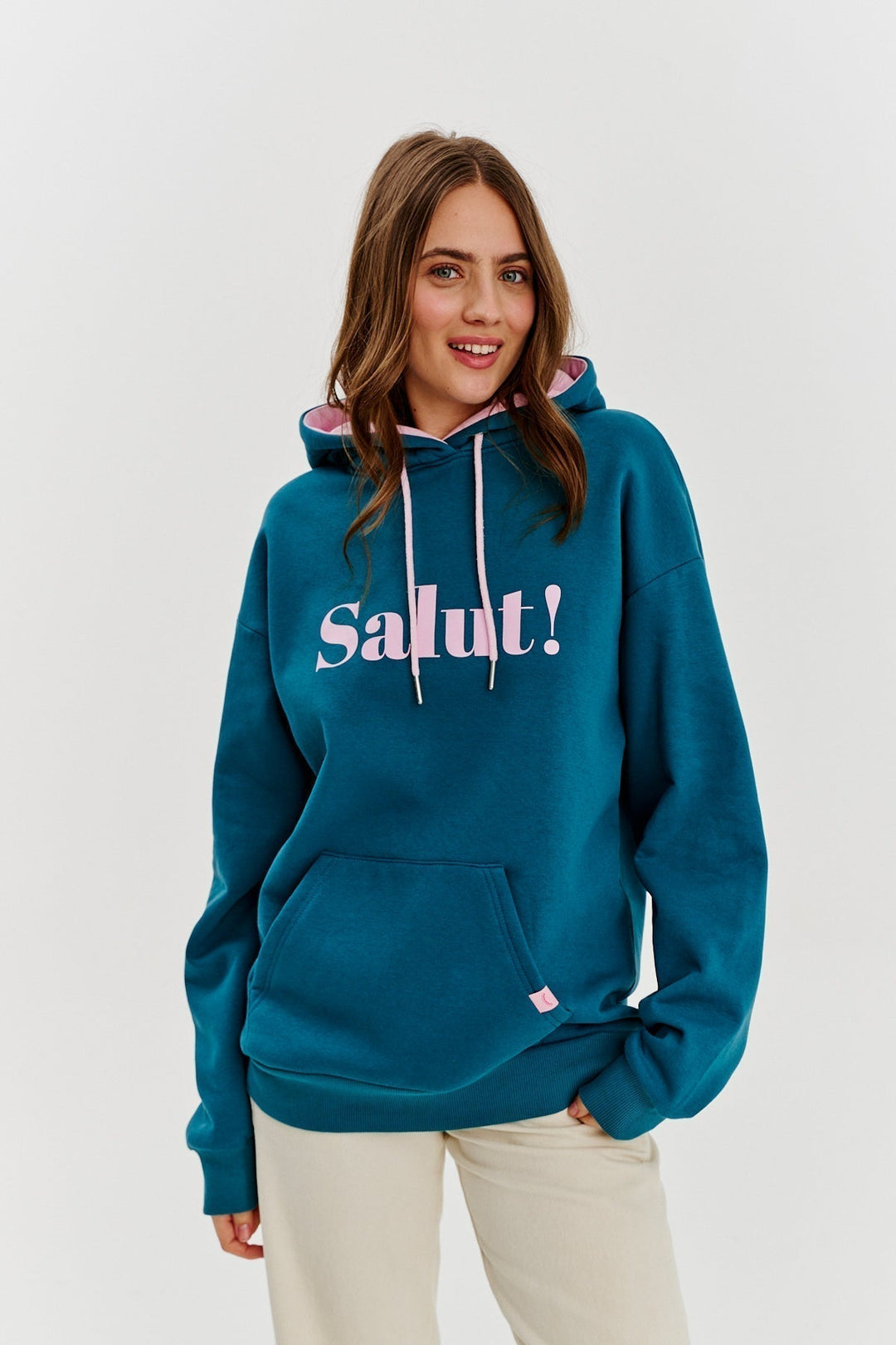 Core Line “Salut!” Hoodie | Oversized Fit | Contrast Print