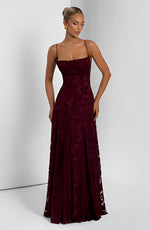 Load image into Gallery viewer, Spaghetti Strap Maxi Dress | Slim Fit Floor-Length