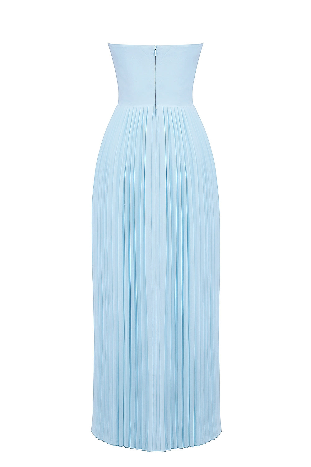 Solenne Pleated Maxi Dress | Corset Bodice | Strapless Silhouette