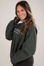 Load image into Gallery viewer, Core Line Cotton Sweatshirt | Greenville South Carolina Print | Relaxed Fit