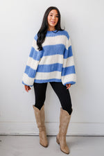 Load image into Gallery viewer, Striped Oversized Sweater | Rib Knit | Relaxed Fit