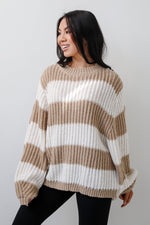 Load image into Gallery viewer, Striped Oversized Sweater | Rib Knit | Relaxed Fit