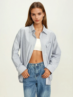 Load image into Gallery viewer, Striped Button Shirt | Regular Fit | Pinstripe | Chest Pocket
