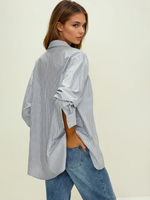 Load image into Gallery viewer, Striped Button Shirt | Regular Fit | Pinstripe | Chest Pocket
