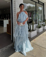 Load image into Gallery viewer, Halo Livora Ruffled Maxi Dress | Halterneck | Layered Chiffon
