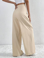 Load image into Gallery viewer, Pleated Wide Leg Trousers | High Waist Minimalist Design
