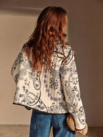 Load image into Gallery viewer, Embroidered Cotton Jacket | Floral Print | Bohemian-Inspired
