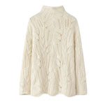 Load image into Gallery viewer, Wool-Cashmere Turtleneck Sweater | Open Knit | Loose Fit
