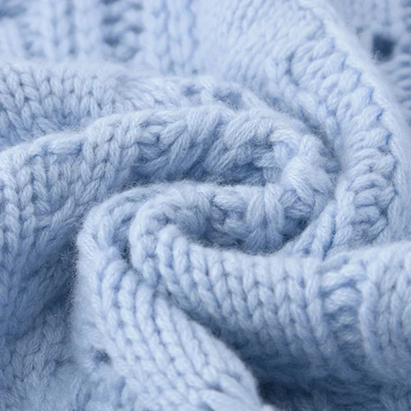 Wool-Cashmere Turtleneck Sweater | Open Knit | Loose Fit