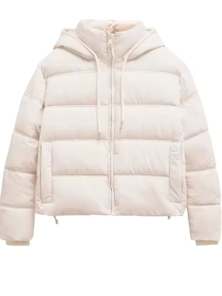 Short Padded Jacket | Hooded Design | Lightweight Winter Warmth