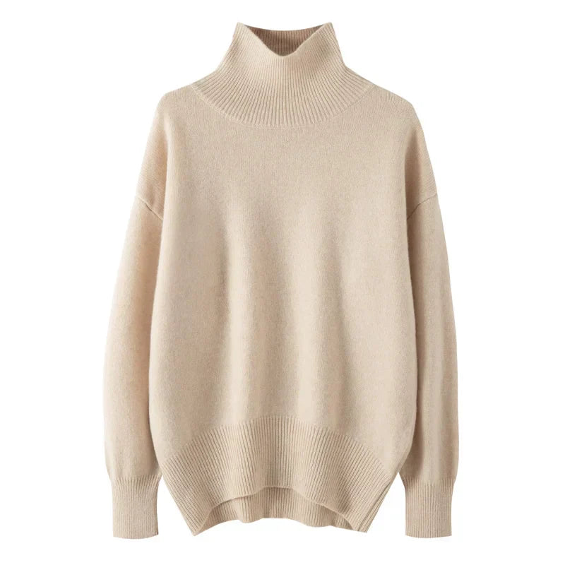 Cashmere Turtleneck Sweater | Relaxed Fit | Core Line Collection