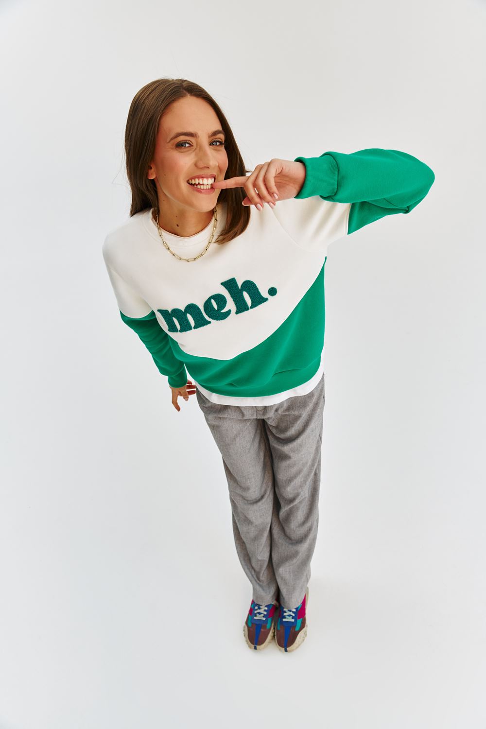 Core Line Graphic Sweatshirt | Contrast Panel | Relaxed Fit