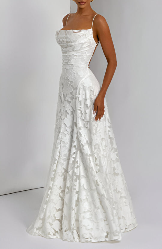 Spaghetti Strap Maxi Dress | Slim Fit Floor-Length